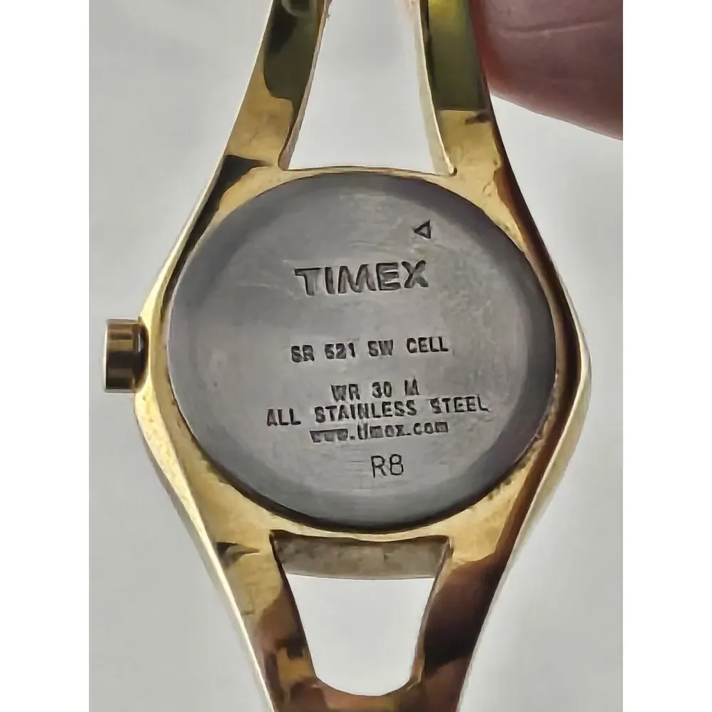 Ladies 2007 Timex Dainty Cocktail Quartz Watch Vintage Gorgeous New Battery Runs